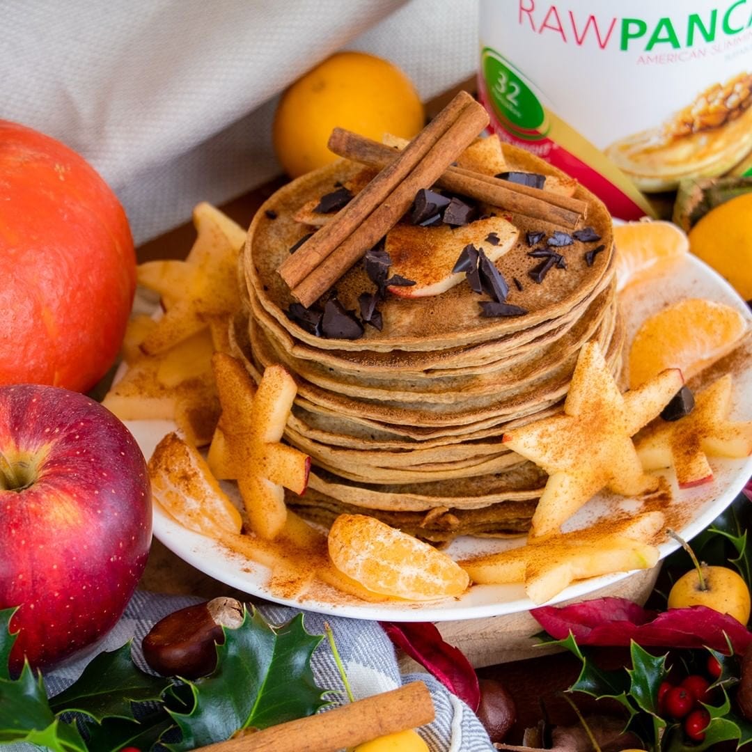 Raw pancake apple cinnamon