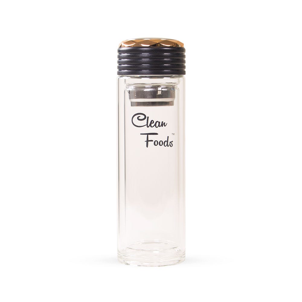 Cleanfoods ClearBottle (vetro borosilicato)